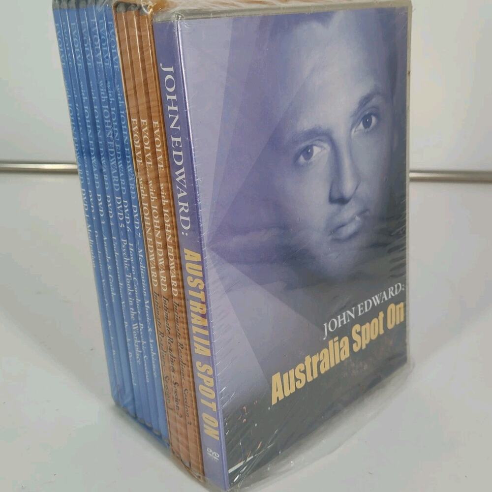 10 DVD Sets JOHN EDWARD Psychic Evolve Australia Spot On NEW Intimate readings